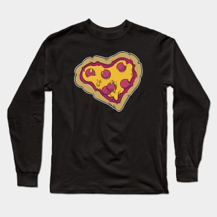 HEART SHAPED PIZZA Long Sleeve T-Shirt